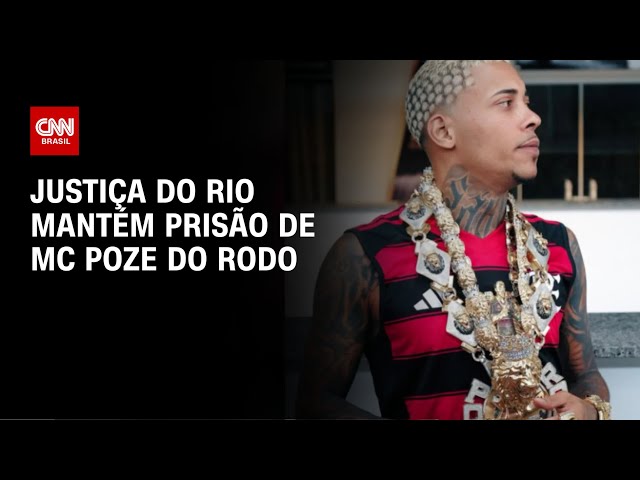 Justiça do Rio mantém prisão de MC Poze do Rodo após audiência de custódia | CNN NOVO DIA