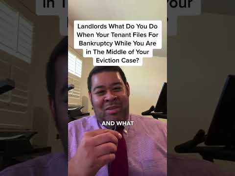 Landlords What Do You Do When Your Tenant Files For Bankruptcy During an Eviction?