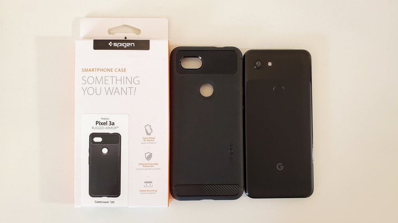 Spigen Rugged Armor Case Unboxing For Google Pixel 3a