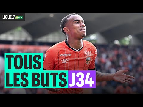 Tous les buts de la 34ème journée - Ligue 2 BKT 24/25