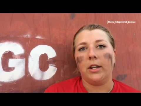 Redwood pitcher Morgen Baker-Celis talks about the Giants' fundraiser in the memory of former coach