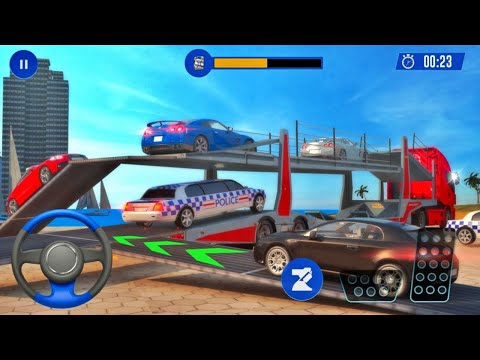 US Police Multi Level Car Transporter Truck 2020 New Levels Unlocked (Android,iOS ) Part 2