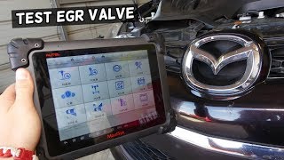 HOW TO TEST EGR VALVE ON MAZDA 2 3 5 6 CX-3 CX-5 CX-7 CX-9 MIATA. CODE P0401