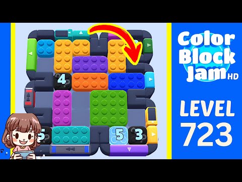 Color Block Jam Level 721 (723) Solution Walkthrough