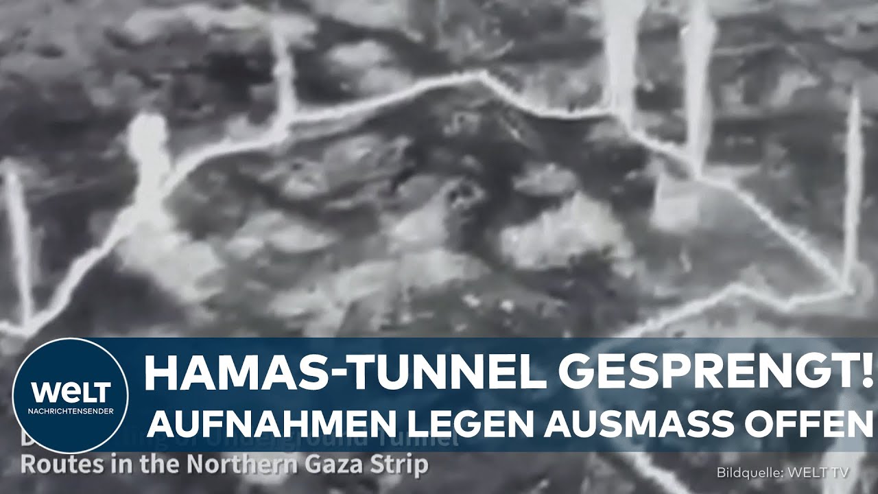 GAZA: Israel veröffentlicht Aufnahmen zerstörter Hamas-Tunnel – Videos zeigen unterirdisches Ausmaß!