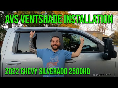 AVS Ventshade Install on 2022 Chevy Silverado 2500HD