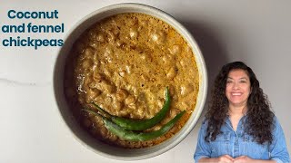 Creamiest coconut fennel chickpeas. This will instantly cosy you up!