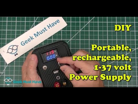 DIY Portable, Battery-Powered,  1-37volt Power Supply GMH 055