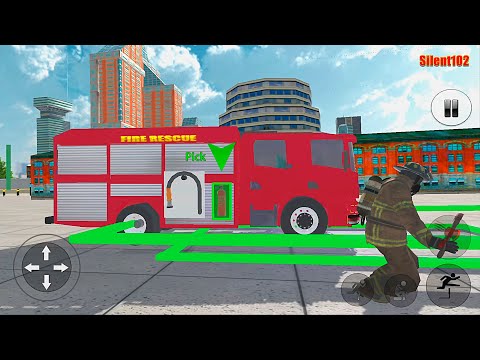American FireFighter City Rescue 2019 - Fire Truck Driver Rescues 3D - Android Gameplay