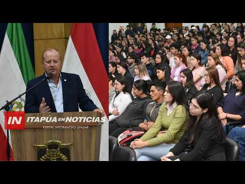 GOBERNADOR DESTACA INVERSIÓN HISTÓRICA DE MÁS DE G. 3.000 MILLONES EN BECAS Y APORTES
