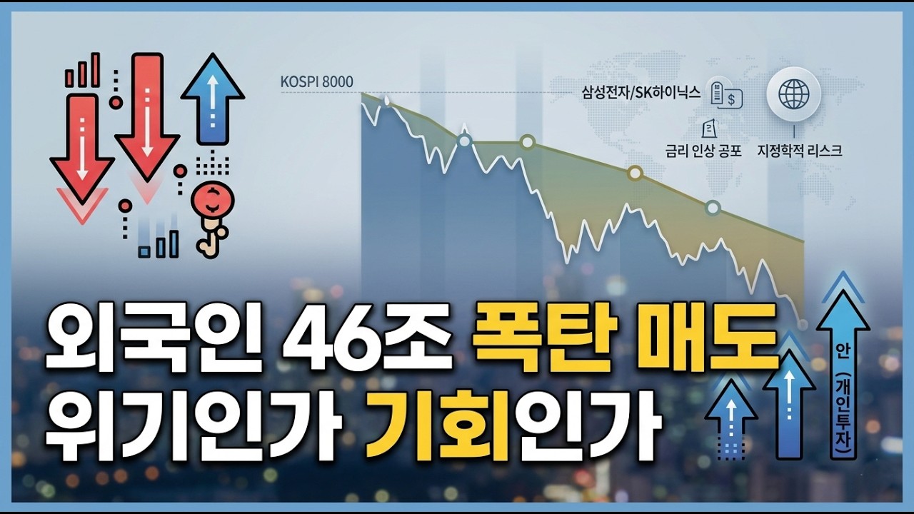 코스피 8000 시대에 외국인이 46조 원을 던진 진짜 이유