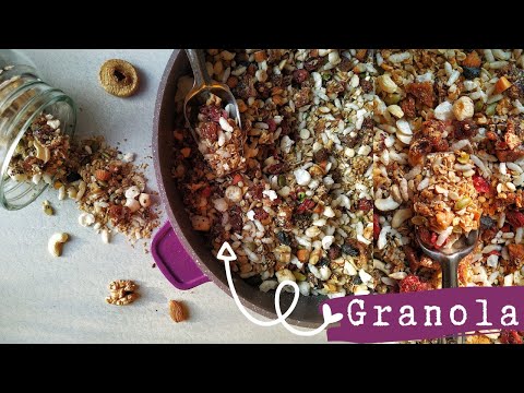 Homemade Granola Recipe|Healthy Breakfast recipe|Easy granola recipe|Protien Rich food|Krishnarpanam