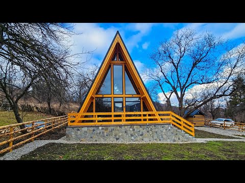 The Most Spacious A Frame Cabin in Romania | Old Nut Cabin