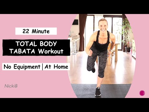 22 Minutes Total Body TABATA Workout│No Equipment│At Home