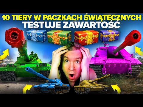 TESTUJE ZAWARTOŚĆ PACZEK ŚWIĄTECZNYCH - 10 TIERY są PRZEGIĘTE?! ZNAMY CENY! | BZT-70 i Coccodrillo