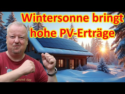 We have never produced this much electricity with our photovoltaic system in a single December.