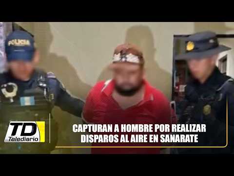 Capturan a hombre por realizar disparos al aire en Sanarate