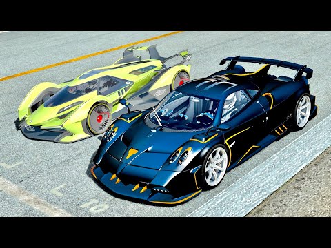 Pagani Imola 2021 vs Lamborghini V12 Vision GT at Top Gear Track