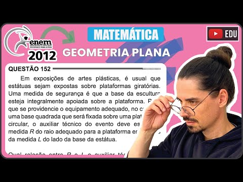 [ENEM 2012] 152 📘 PLANE GEOMETRY In art exhibitions, it is common for statues to be