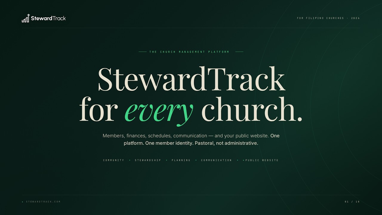 StewardTrack presentation video — see the platform in action