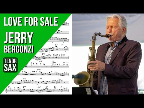 Jerry Bergonzi on "Love For Sale" | Solo Transcription (Bb)