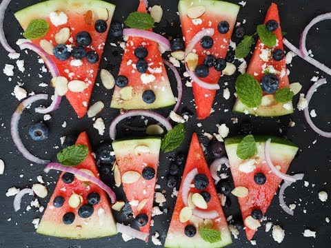 Side Recipe: Watermelon, Blueberry & Feta Salad by Everyday Gourmet with Blakely