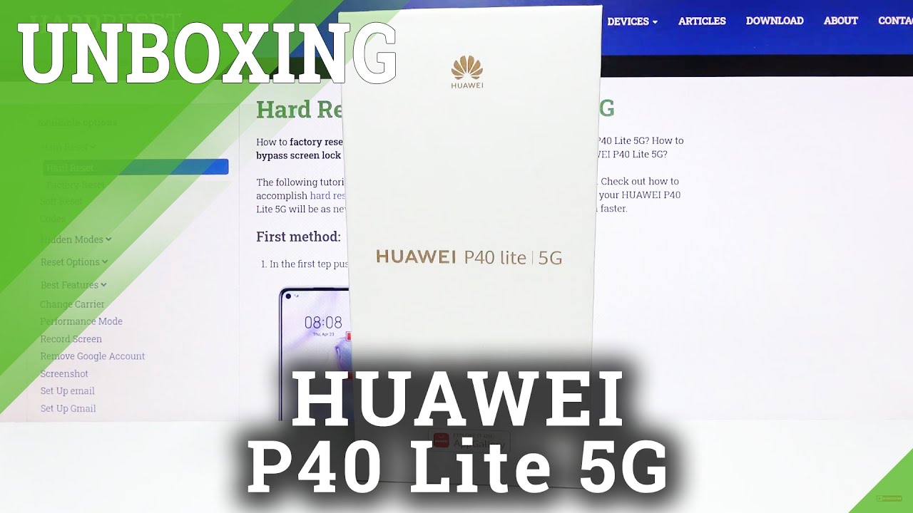 Unboxing of HUAWEI P40 Lite 5G – What’s in the box