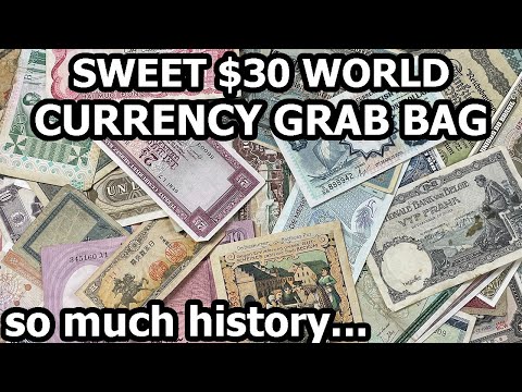 SWEET World Banknote $30 Grab Bag Unboxing - Tons of Awesome Finds!!