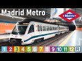 Madrid Metro all the lines Compilation