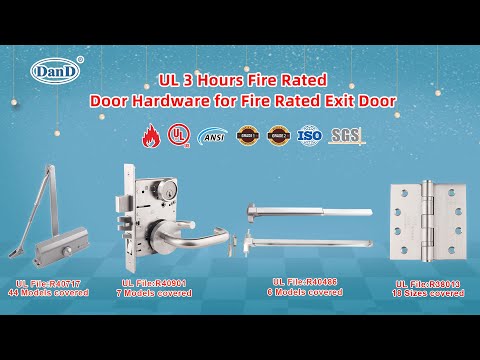 UL Listed Fire Rated Door Hinge Door Lock Door Closer Door Viewer Panic Exit Hardware Door Hardware
