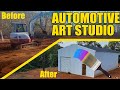 BUILDING AN AUTOMOTIVE ART STUDIO pt.1