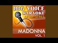 Hollywood (In the Style of Madonna) (Karaoke Version)