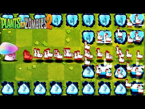PvZ2 Who can resist 100 crazy chickens？