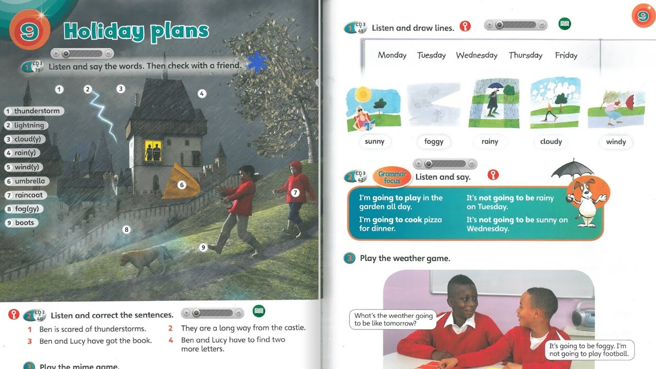 Super Minds 3 - Unit 9: Holiday plans