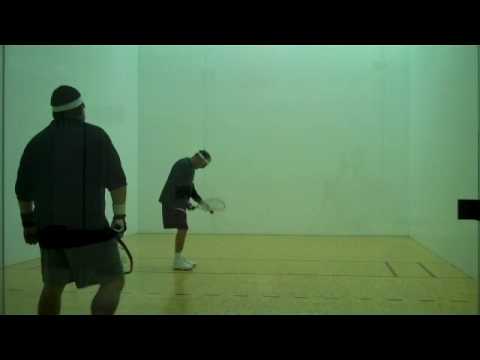Two old farts with MAD Racquetball Skills