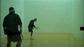 preview picture of video 'Two old farts with MAD Racquetball Skills'