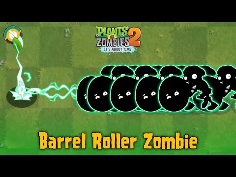 Pvz 2 Battlez - 100 Plants Max Level Vs 150 Barrel Roller Zombie - Plants Vs Zombies 2
