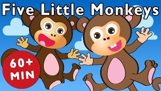 Five Little Monkeys and More | Nursery Rhymes from Mother Goose Club!