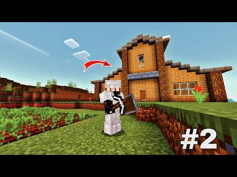 Blocky Steve - Building First House in Minecraft PE #2 | Minecraft survival series