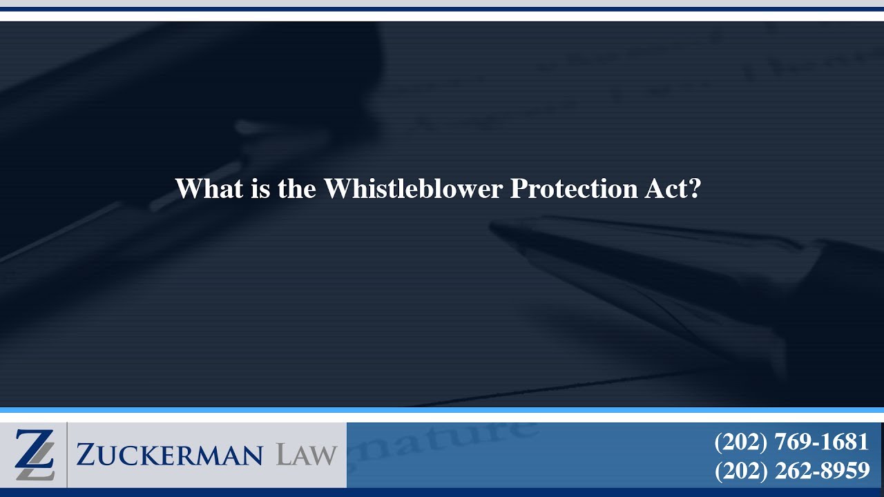 What is the Whistleblower Protection Act?