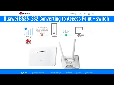Huawei B535 LTE Router Convert to Access Point || HUAWEI B535-232 Setup