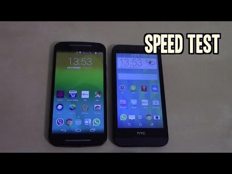 HTC Desire 510 vs Moto G 2014 Quick Speed Comparison