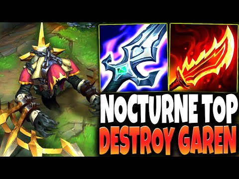 A Garen Main got DESTROYED by our New Nocturne Top Lane Midseason On-Hit Build 🔥 - League of Legends