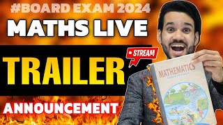 🔥 TRAILER | 🔥 A BIG CALL FOR 100% MARKS IN MATHS 🔥| LET'S DIVE INTO BEST LIVE SESSIONS ON YOUTUBE 🔥