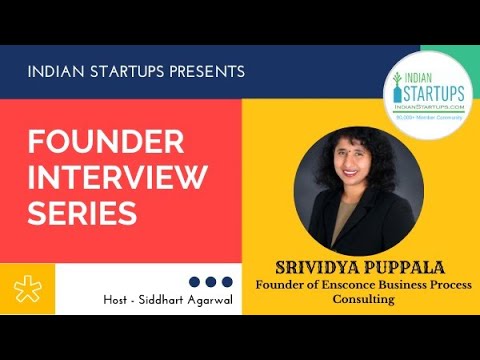 Indian Startups Founder Interview Series - Interview with Srividya