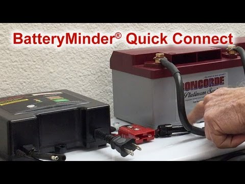 BatteryMinder Aircraft Quick Connect Concorde Battery Demo