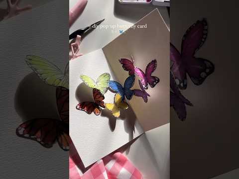 Pop up Butterfly Card #art #card #butterfly