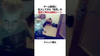 ゲーム配信に乱入してきた幼い子どもの驚愕の伝説的シーン