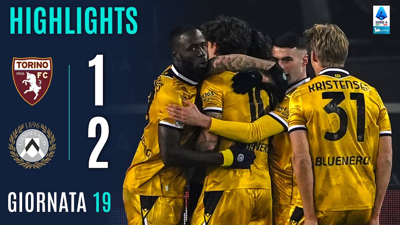 TORINO-UDINESE 1-2 | HIGHLIGHTS | 19ª GIORNATA | SERIE A ENILIVE 2025/26