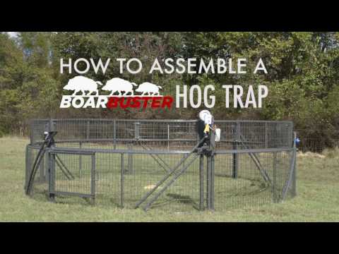 How To Assemble A BoarBuster Hog Trap | Feral Hog Trap Setup 2017